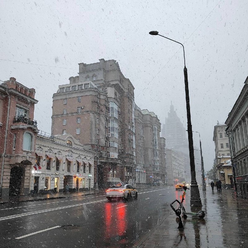 Иллюстрация к новости: В Москве ожидаются мокрый снег и гололёд